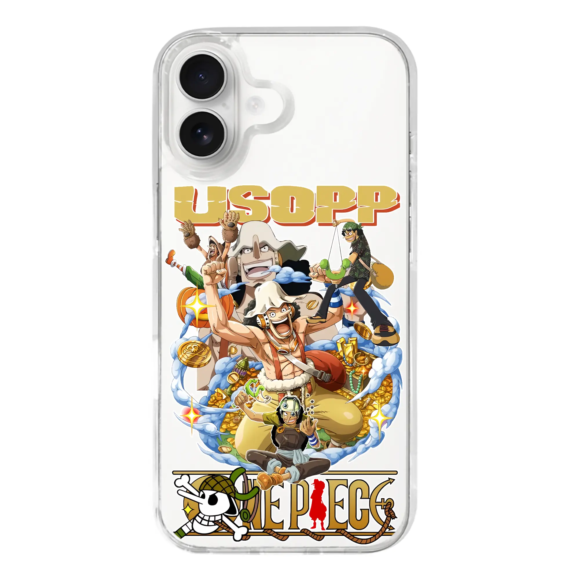 ワンピース グッズ ウソップ - iPhone 17シリーズ 透明スマホケース – 薄型・耐衝撃・精密フィット保護カバー